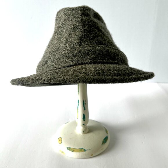 Dobbs Fifth Avenue 100% Wool Hat Vintage, Gray, Size 7 1/8, Great Look! - Picture 2 of 16
